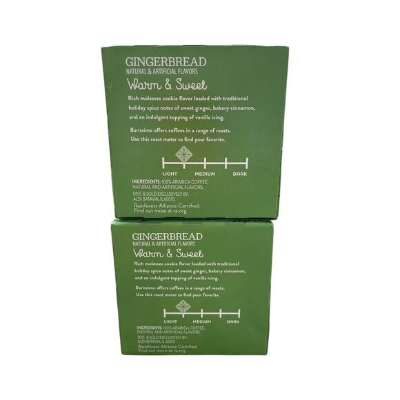 Barissimo Coffee K-Cup Pods Gingerbread Christmas Limited Edition 2 BOXES NEW - Picture 4 of 5